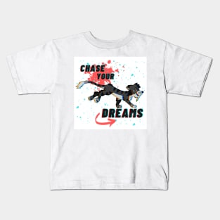 CHASE YOUR DREAMS! Cat Kids T-Shirt